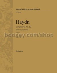 Symphony No. 92 in G major, Hob I:92, 'Oxford' - double bass part