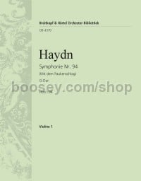Symphony No. 94 in G major, Hob I:94, 'The Surprise' - violin 1 part