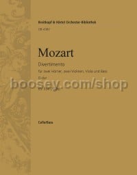 Divertimento in D major KV334(320b) - cello/double bass part