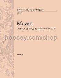 Vesperae solennes de confessore, K. 339 - violin 2 part