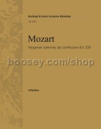 Vesperae solennes de confessore, K. 339 - cello/double bass part