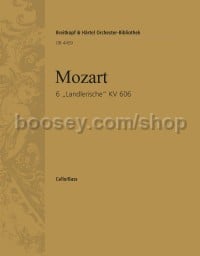 6 'Landlerische' K. 606 - cello/double bass part