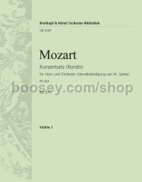 Concert Rondo in Eb major KV 371 - violin 1 part