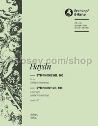 Symphony No. 100 in G major, Hob I:100, 'Military' - violin 1 part