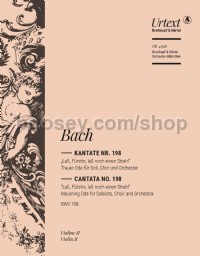 Cantata No. 198 - Laß, Fürstin - violin 2 part
