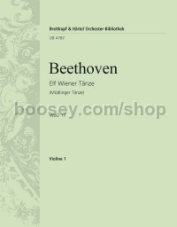 Elf Wiener Tänze WoO 17 - violin 1 part