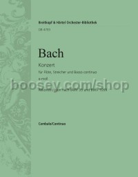 Flute Concerto in E minor - basso continuo (harpsichord) part