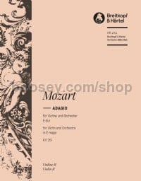 Adagio in E major KV 261 - violin 2 part