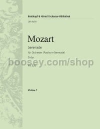 Serenade in D major KV 320 - violin 1 part