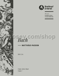 St Matthew Passion BWV 244 - viola choir 1 part