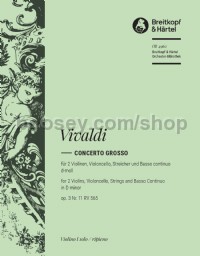 Concerto grosso in D minor op.3/11 - violin 1 part