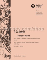 Concerto grosso in D minor op.3/11 - violin 2 part