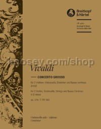 Concerto grosso in D minor op.3/11 - cello/double bass part