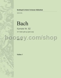 Cantata No. 82 (Fassung f. Sopran) - violin 1 part