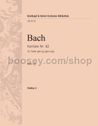 Cantata No. 82 (Fassung f. Sopran) - violin 2 part