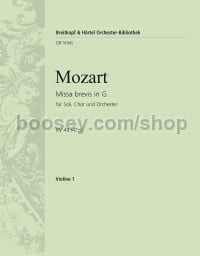 Missa brevis in G major K. 49 (47d) - violin 1 part