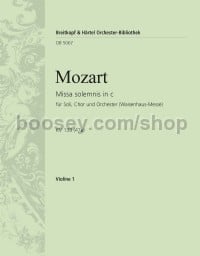 Missa solemnis in C minor K. 139 (47a) - violin 1 part