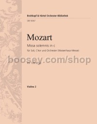 Missa solemnis in C minor K. 139 (47a) - violin 2 part