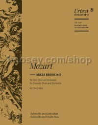 Missa brevis in D major K. 194 (186h) - cello/double bass part