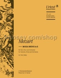 Missa brevis in D major K. 194 (186h) - wind parts