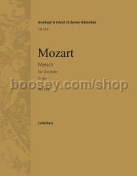March in D major K. 249 - cello/double bass part