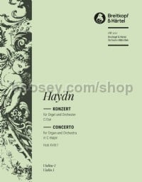 Organ Concerto in C major, Hob XVIII:1 - violin 1 part