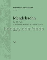 Psalm 98, op. 91, 'Singet dem Herrn' - basso continuo (organ) part