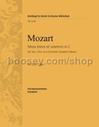 Missa brevis in C major K. 220 (196b) - wind parts