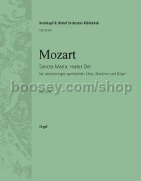 Sancta Maria, mater Dei K. 273 - basso continuo (organ) part