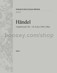 Organ Concerto in A major, No. 14, HWV296 - viola part