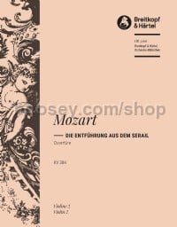Entführung aus dem Serail, KV 384 - Ouvertüre - violin 2 part
