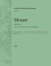 Mass in C major K. 257, Credo - basso continuo (organ) part