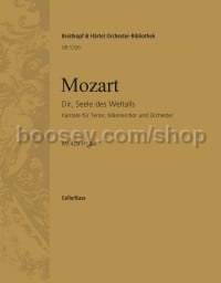 Dir, Seele des Weltalls K. 429 (468a) (compl. Beyer) - cello/double bass part