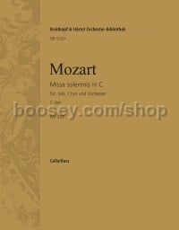 Missa solemnis in C major K. 337 - cello/double bass part