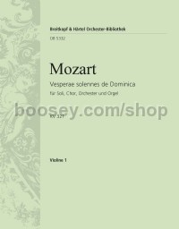 Vesperae solennes de Dominica, K. 321 - violin 1 part