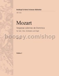 Vesperae solennes de Dominica, K. 321 - violin 2 part