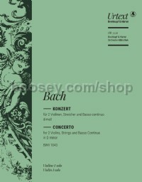 Violin Concerto in D minor, BWV 1043 - violin 1 solo part