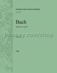 Mass in B minor BWV 232 - basso continuo (organ) part