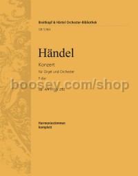 Organ Concerto in F major, Op. 4, No. 4, HWV 292 - wind parts