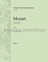 Serenade in D major K. 185 (167a) - violin 1 part