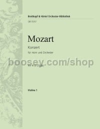 Horn Concerto No. 1 in D major KV 412 (386b) - violin 1 part