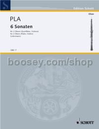 6 Sonatas - 2 oboes (flutes, violins)