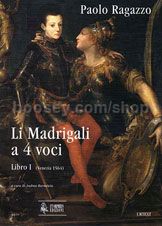 Li Madrigali a 4 voci. Libro I (score)