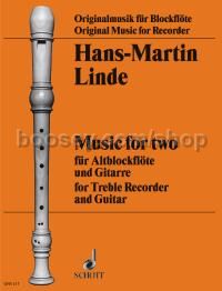 Music for two - treble recorder & guitar