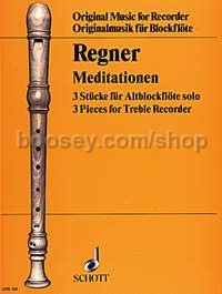 Meditations - treble recorder