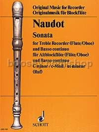Sonata in C minor - treble recorder (flute, oboe) & basso continuo