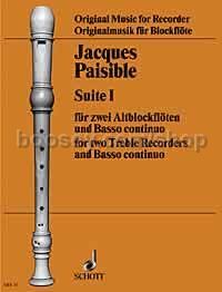 6 Suites - 2 treble recorders & basso continuo (score & parts)