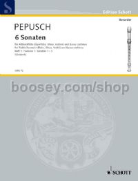 Pepusch Sonatas (6) Book 1 Giesbert 