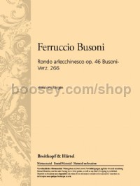 Rondo arlecchinesco, op. 46 - tenor & orchestra (study score)
