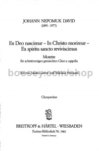 Ex Deo Nascimur - mixed choir